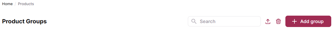 Add group button