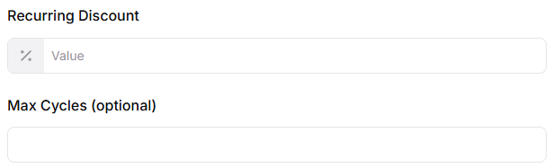 Configure Recurring Coupon Options
