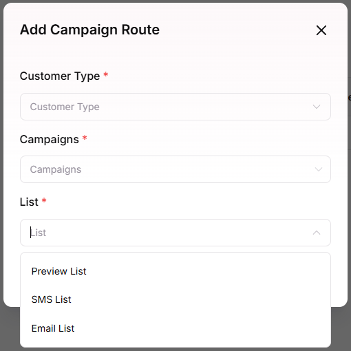 Set Up Campaign Routing