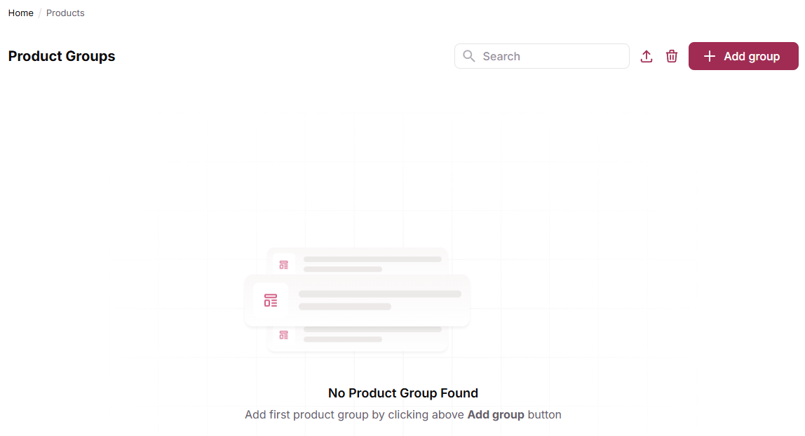 Create a Product Group