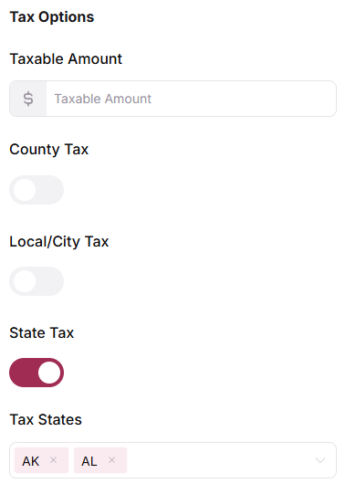 Tax States