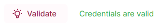 Validate Shopify Credentials