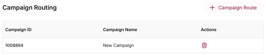 Configure Campaign Routing