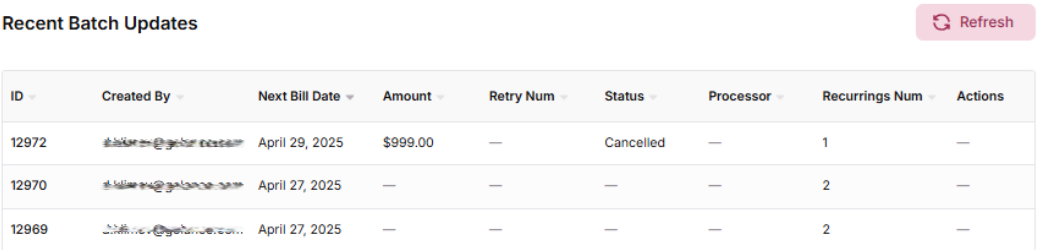 Recurrings Num