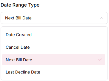Configure Report Filters