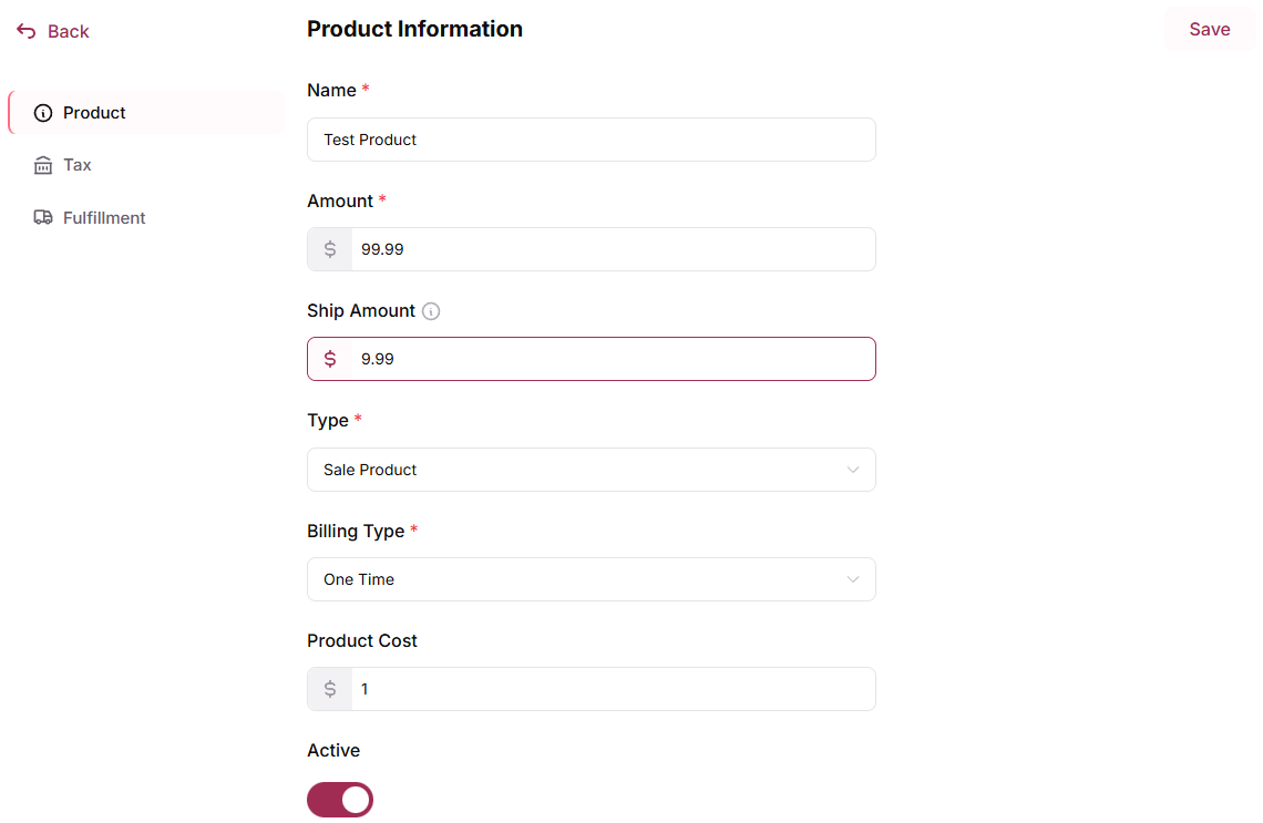 Simplified Billing