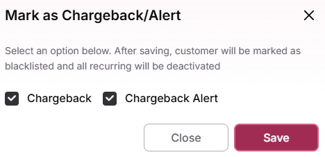 Chargeback Alert