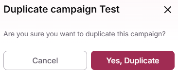 Yes, Duplicate