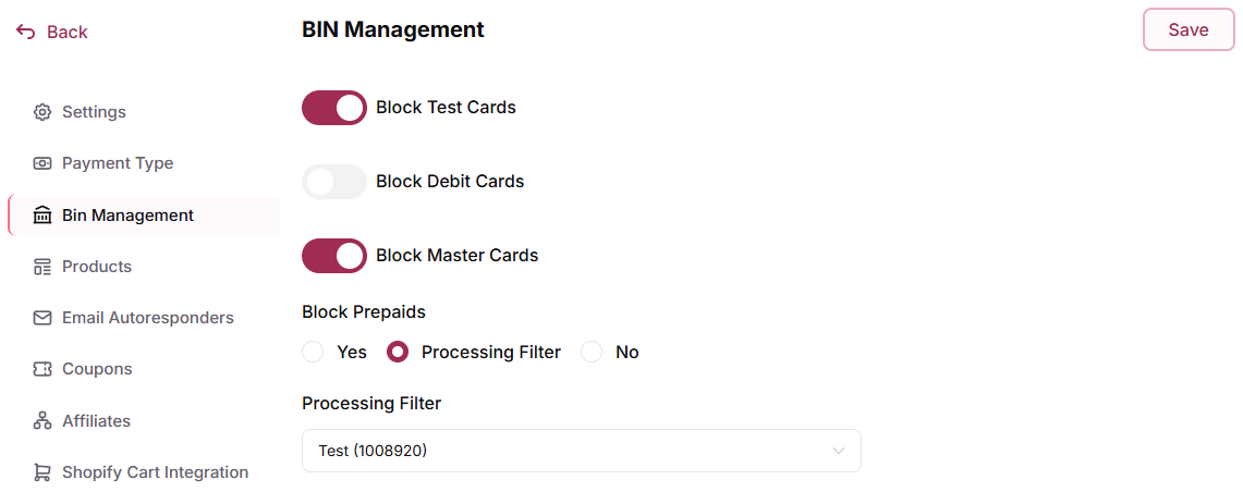 Bin Management