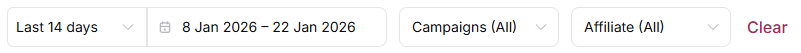 Configure Dashboard Filters