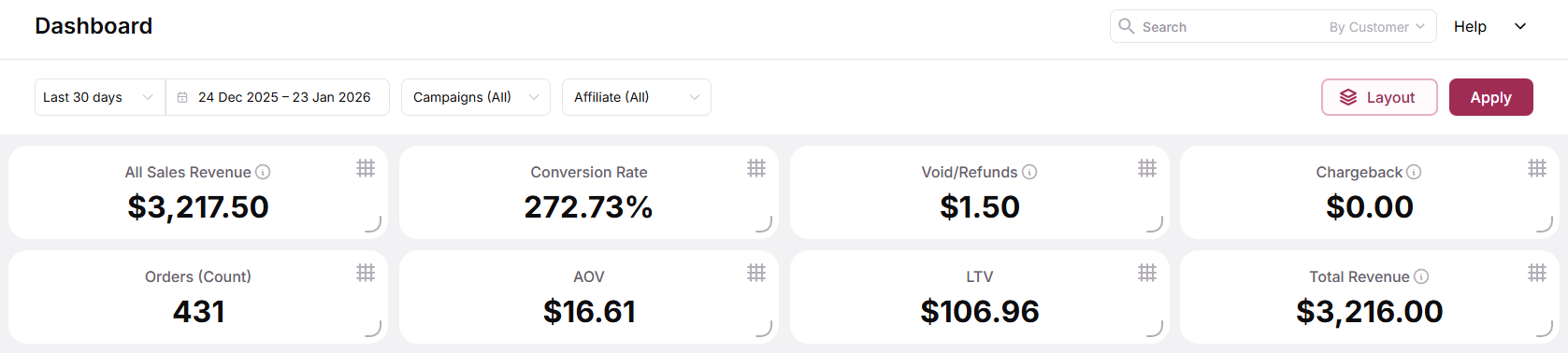 Access the Layout Configurator