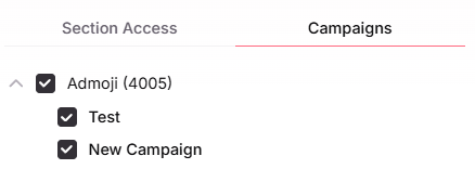 Tab 2: Campaigns
