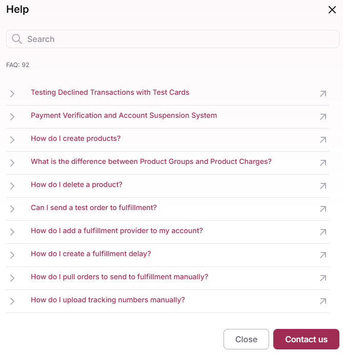 Create Support Ticket