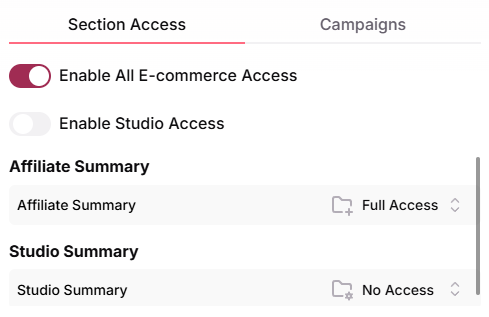 Configure E-commerce Permissions