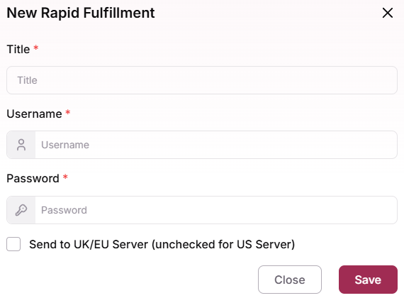 Configure the Rapid Fulfillment plugin