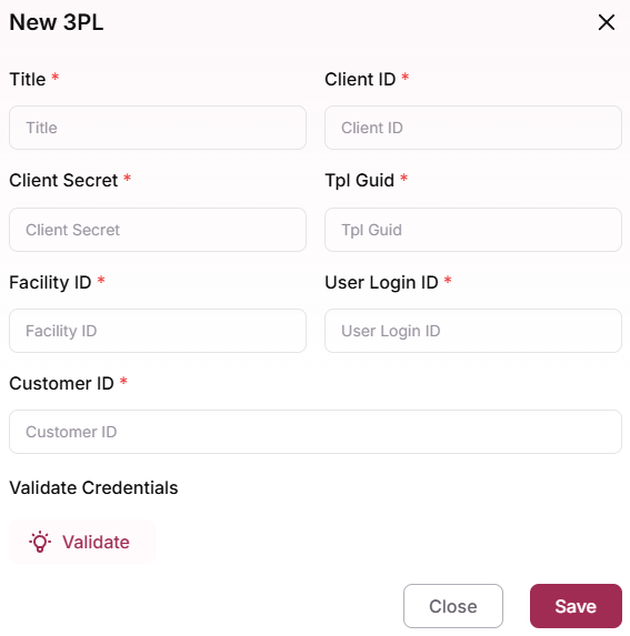 Configure the 3PL fulfillment plugin