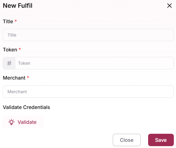 Configure the Fulfil fulfillment plugin