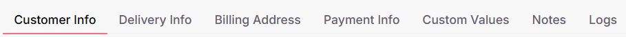 Navigate Customer Profile Tabs