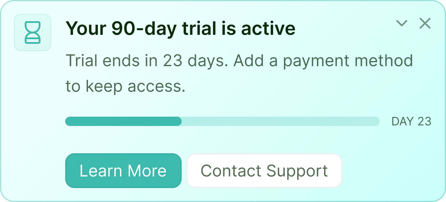 Payment reminder notification