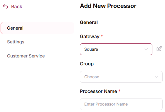 Add Square as a Processor