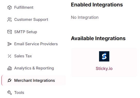 Available Integrations