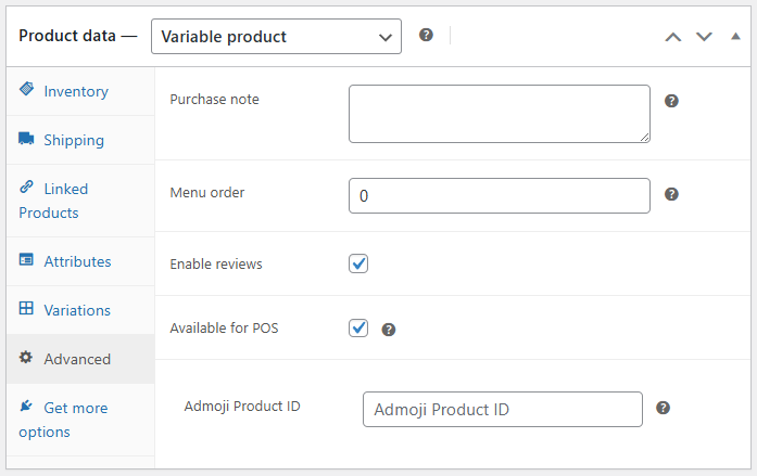 Admoji Product ID