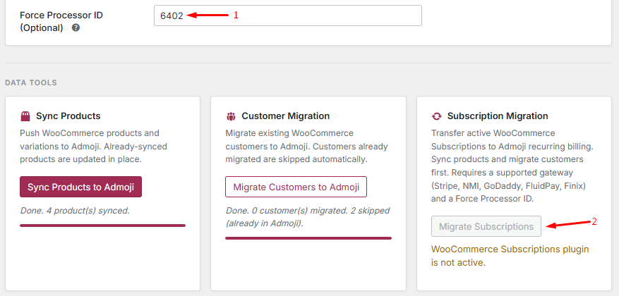 Migrate Subscriptions