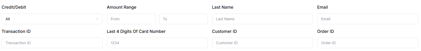 Search for a Transaction