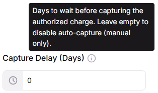 Configure the Capture Delay