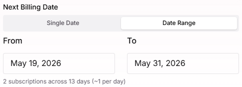Date Range