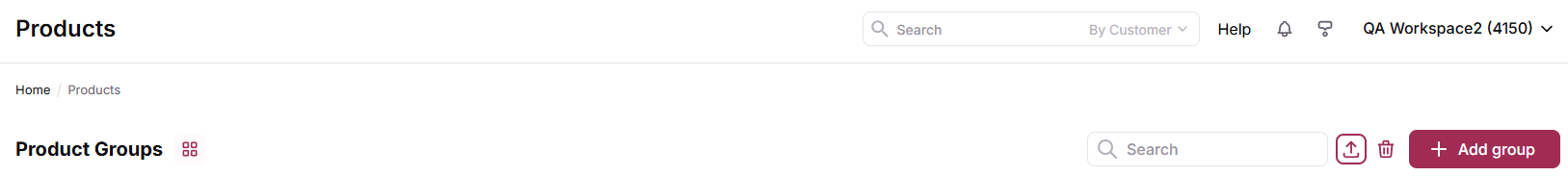Open the Import modal