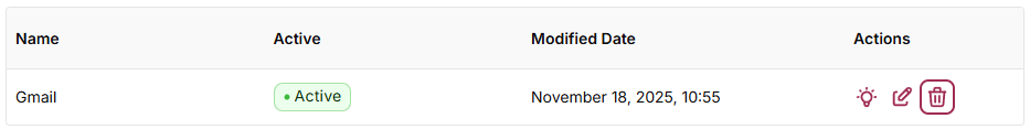 Edit or Delete an SMTP Provider