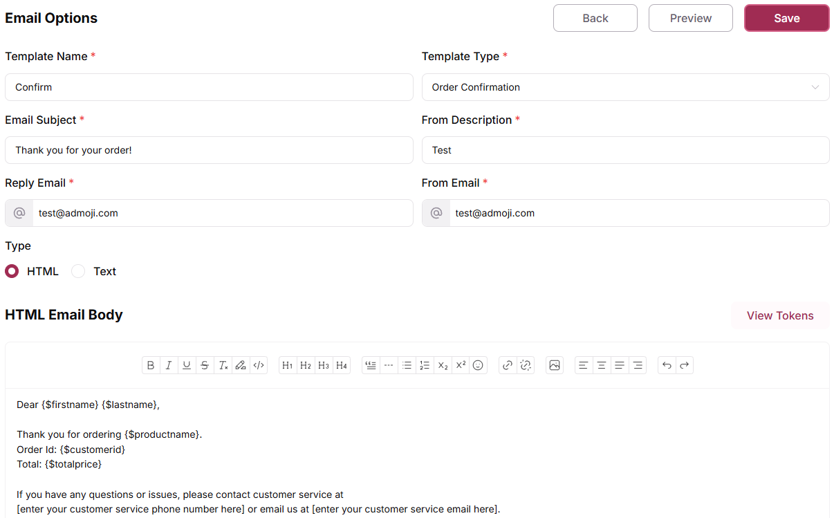 Email Body