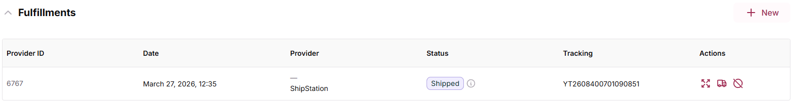 View Tracking Numbers on a Customer Profile
