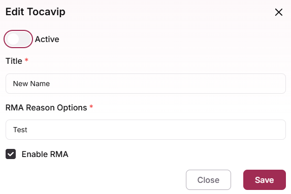 Edit a Fulfillment Provider