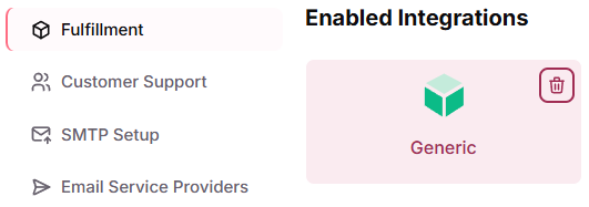 Delete a Fulfillment Provider