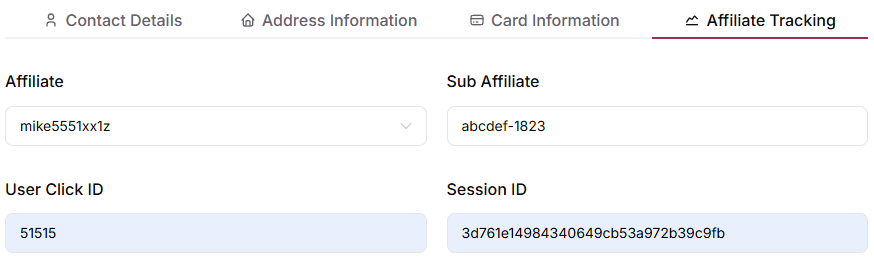 Affiliate Tracking
