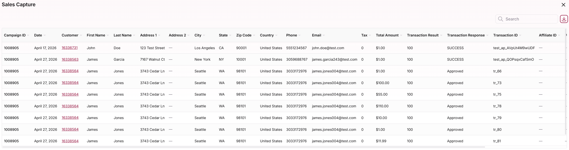 Access Detailed Transaction Data