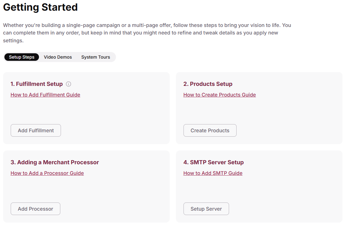 Get Started onboarding guide