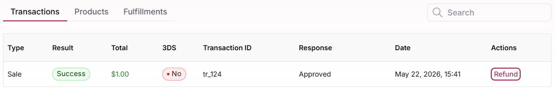 Orders section showing Order ID links in customer profile
