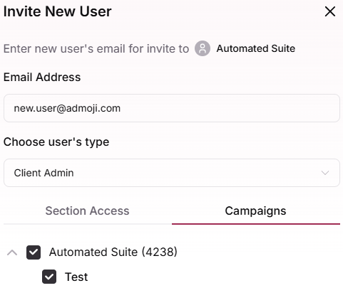 Test Cards settings with Add New option