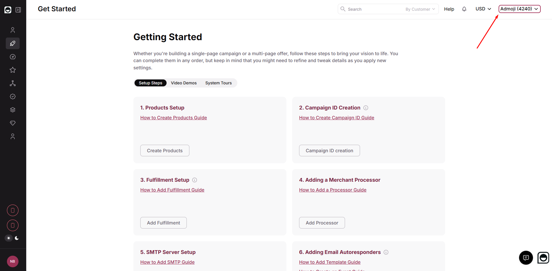 Create an Additional Organization