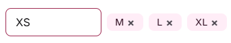 Option value being edited in the New Variant modal